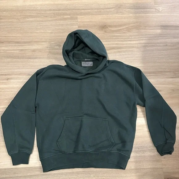 Abercrombie & Fitch oversized soft essentials Forest Green Hoodie - Picture 2 of 6